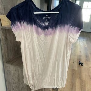 American eagle medium ombré color with bottom knot